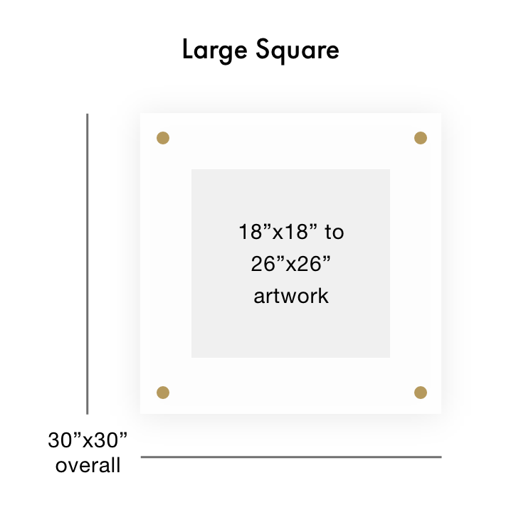 LARGE SQUARE ACRYLIC FRAME