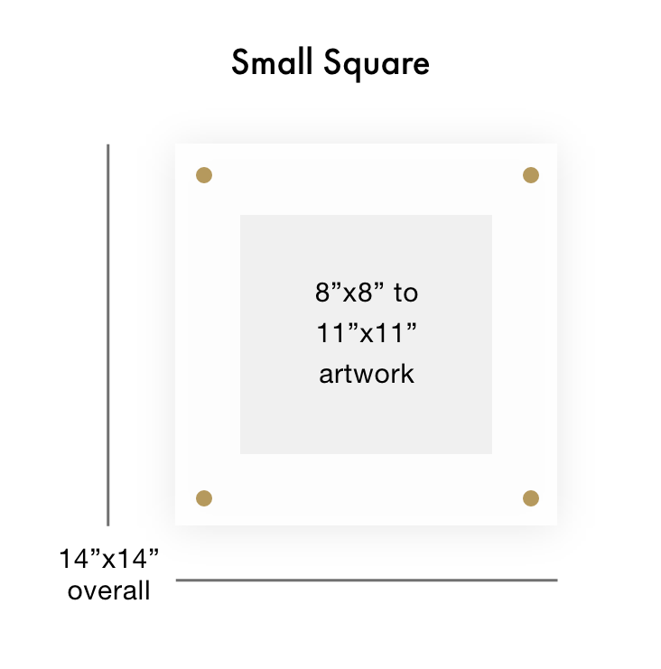 SMALL SQUARE ACRYLIC FRAME – Highland Hardware